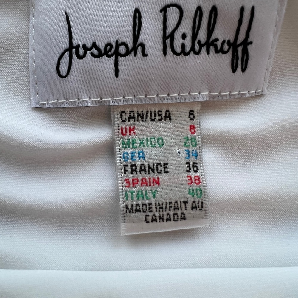 joseph ribkoff Women’s white sleeveless dress Size 6 - Picture 3 of 7